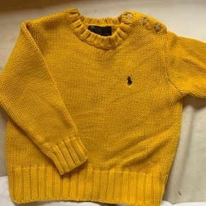 Polo by Ralph Lauren Yellow Cotton Sweater 3/3T